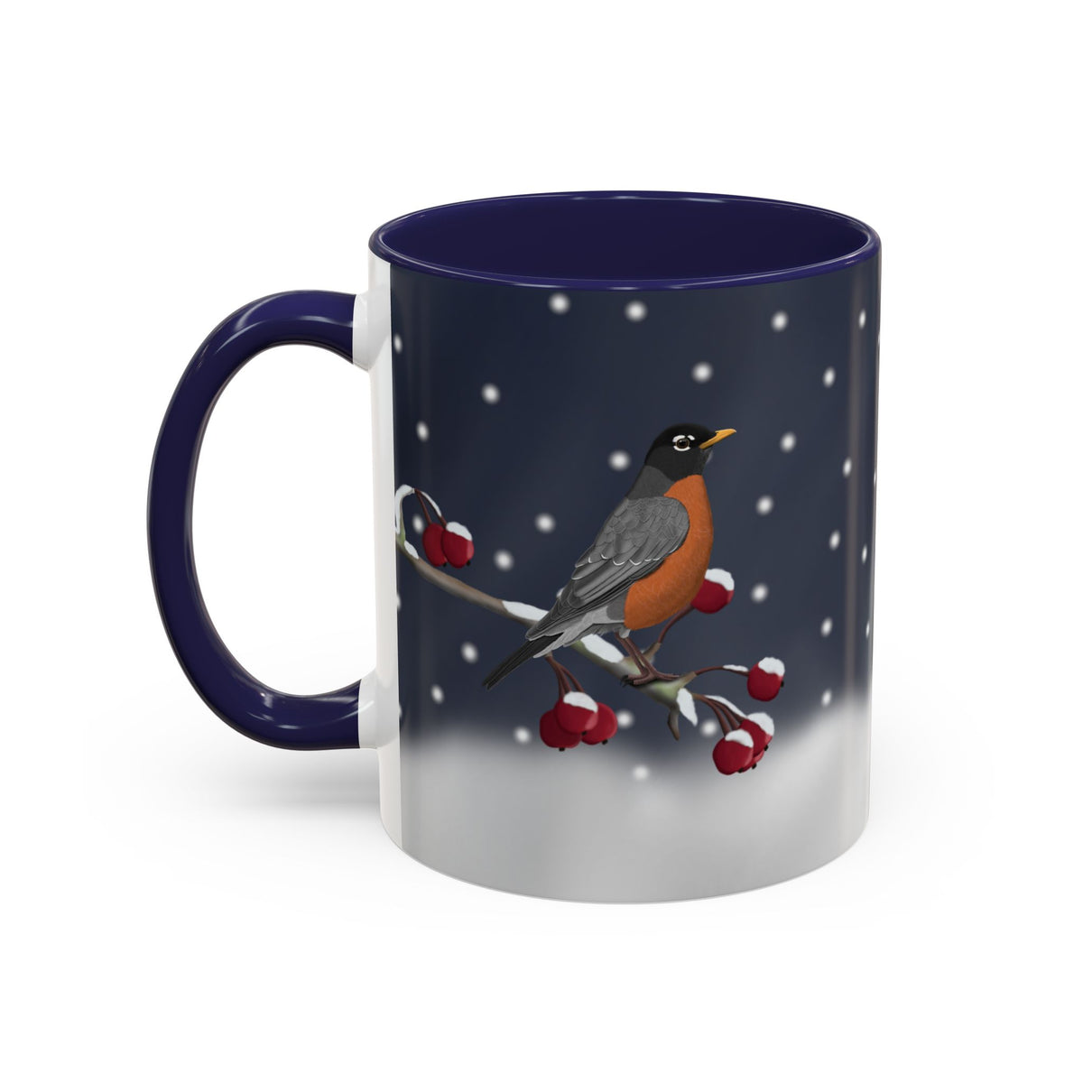 アメリカンロビンバードコーヒーマグ | 鳥好きの方への陶器製クリスマスギフト