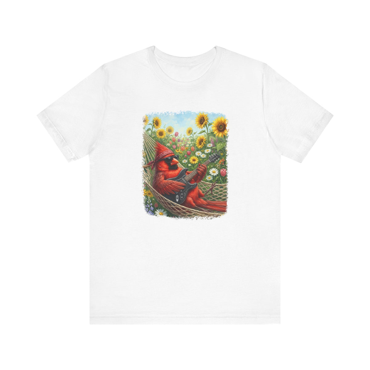 Cardinal Hammock Chillout – Premium Unisex Bird Lovers T-Shirt – lover
