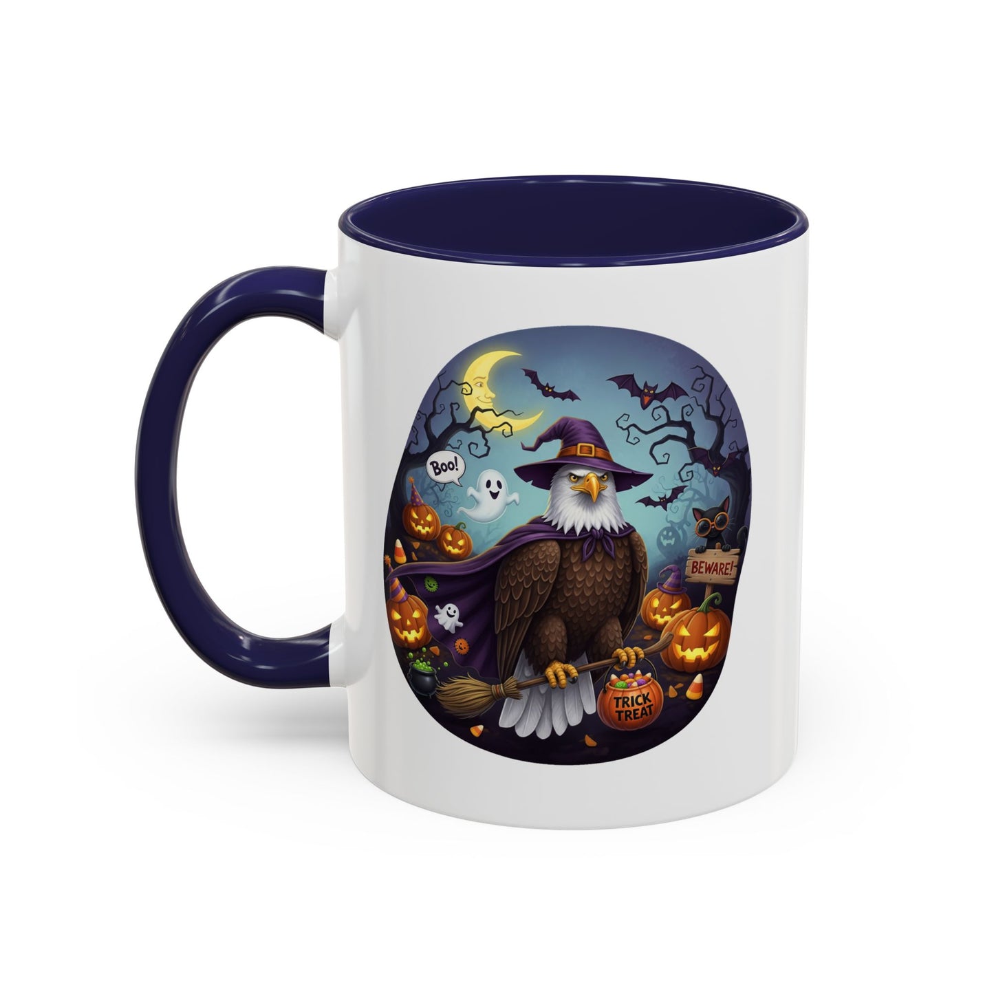 Bald Eagle Halloween Bird Mug - A Spooky & Funny Halloween Cup