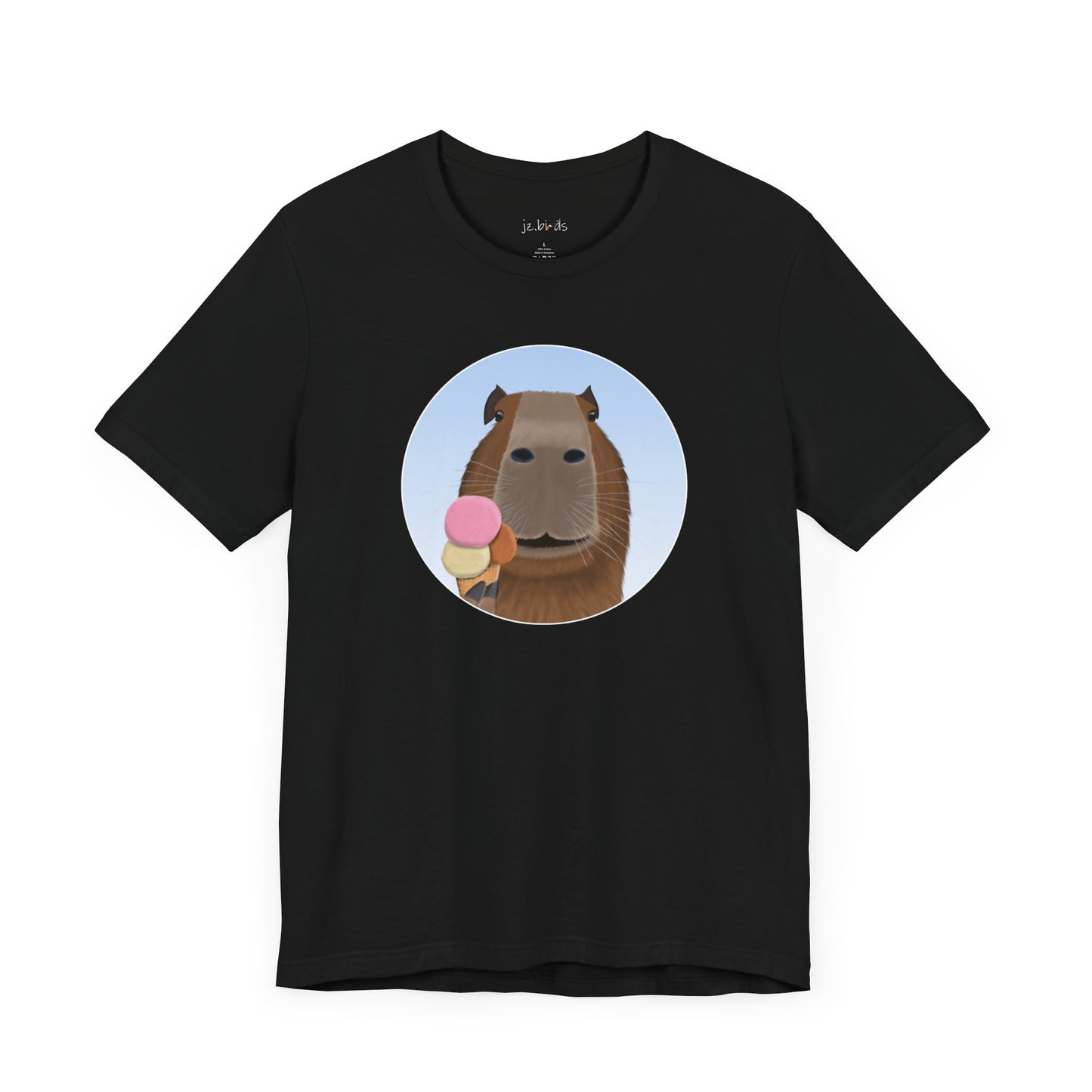 Capybara with Ice Cream Funny T-Shirt