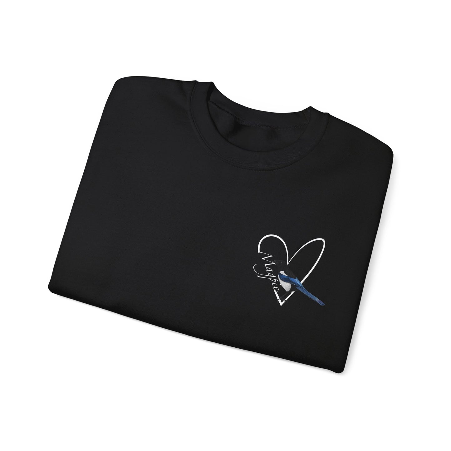 Magpie Heart Birdlover Biologist Bird Sweatshirt