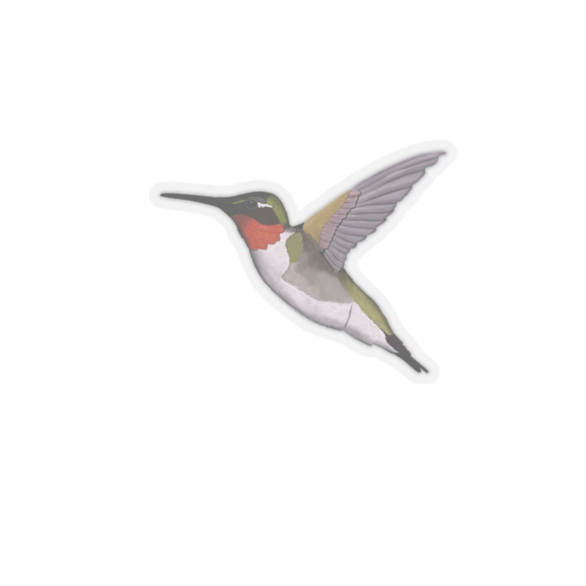 Hummingbird Bird Kiss-Cut Sticker - jz.birds