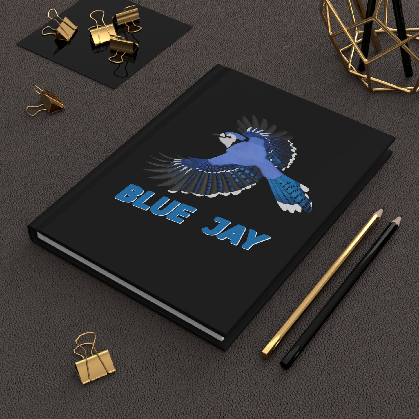 Blue Jay Bird Hardcover Journal 150 Pages A5 for Bird Lovers & Bird Watchers