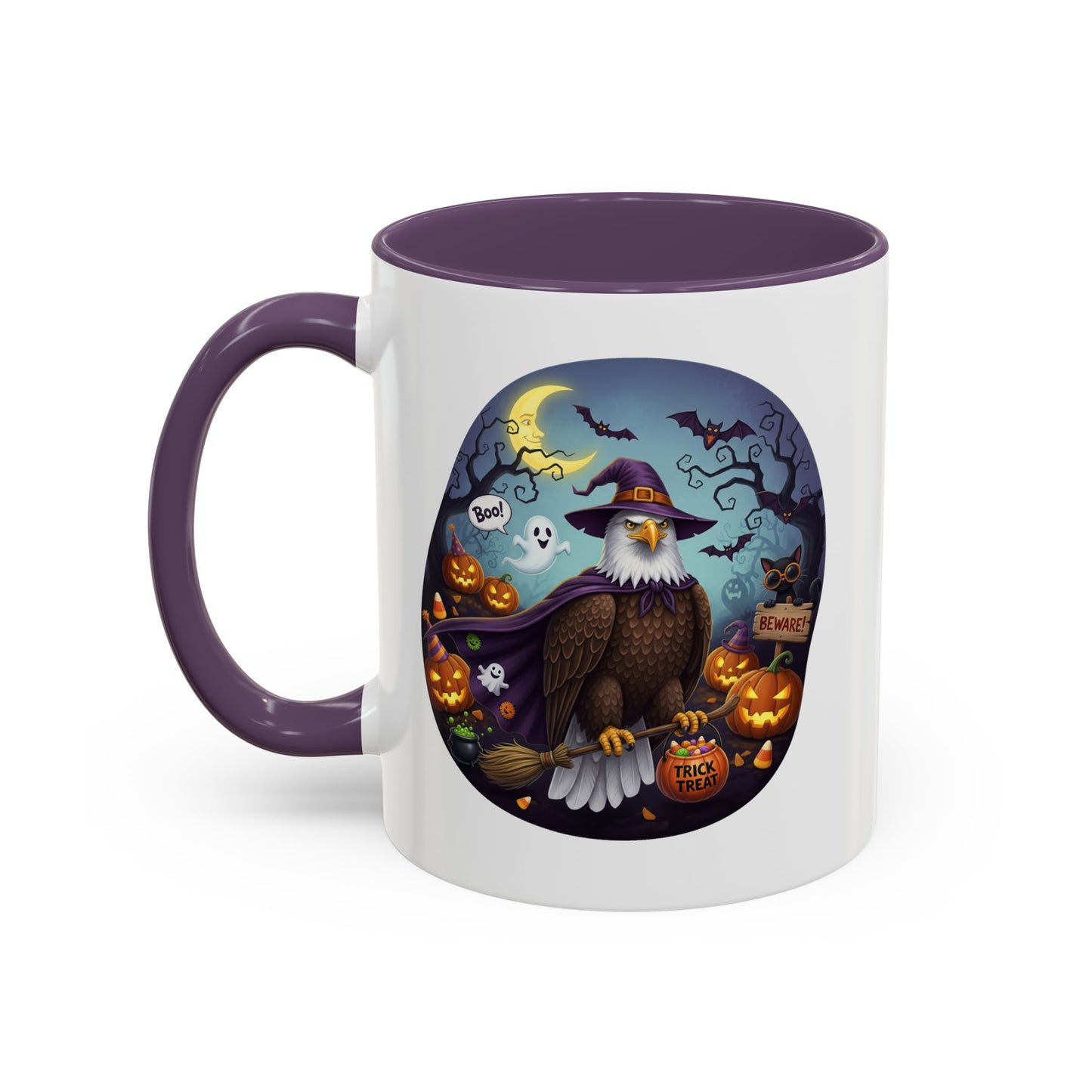 Bald Eagle Halloween Bird Mug - A Spooky & Funny Halloween Cup