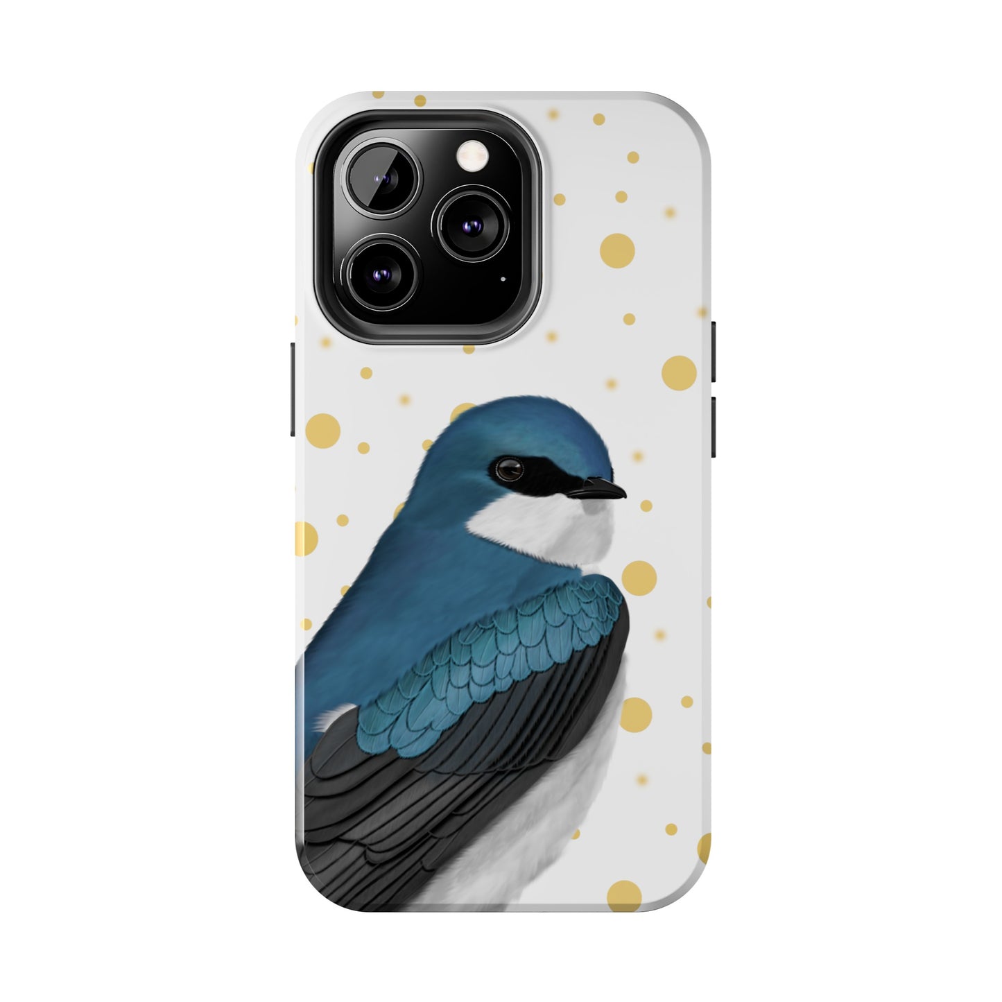 Tree Swallow Bird Art Tough Phone Case White