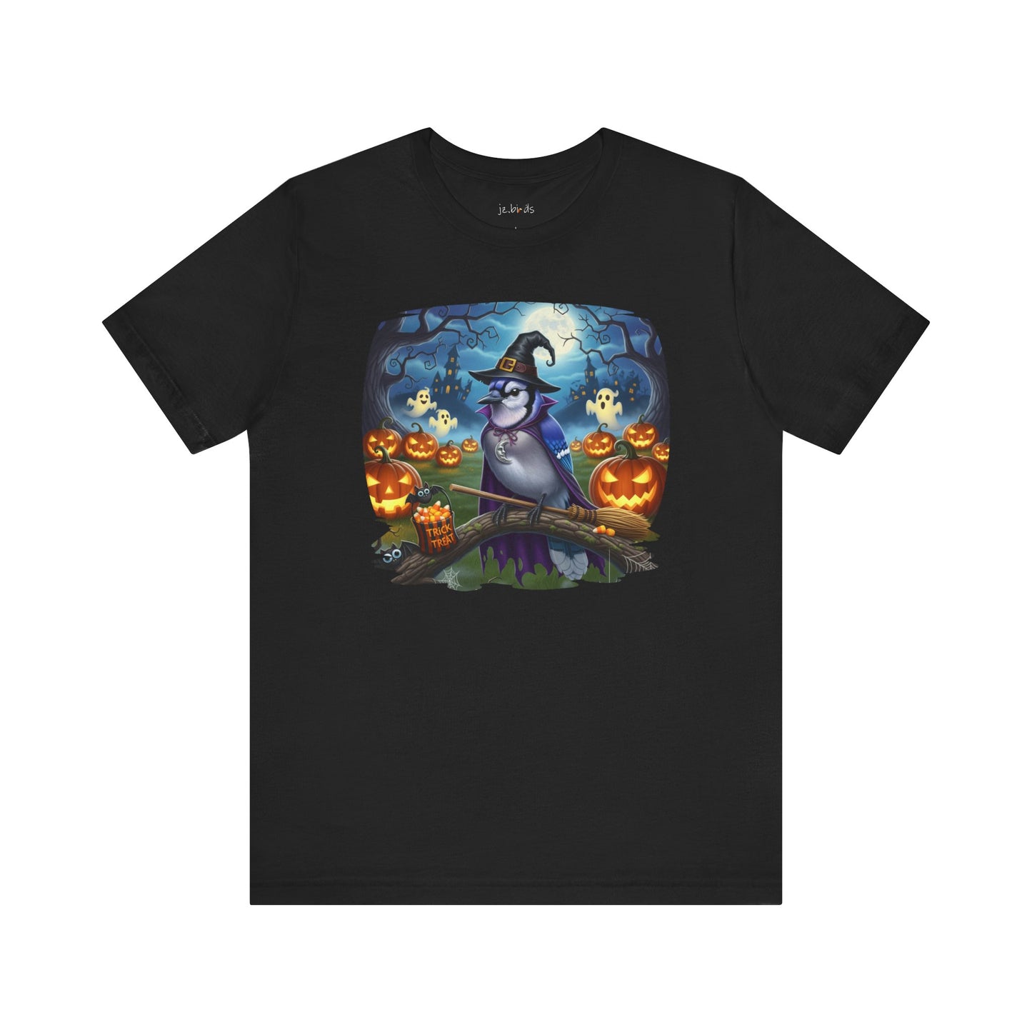 Blue Jay Halloween Bird T-Shirt - Spooky Halloween Costume for Bird Lovers