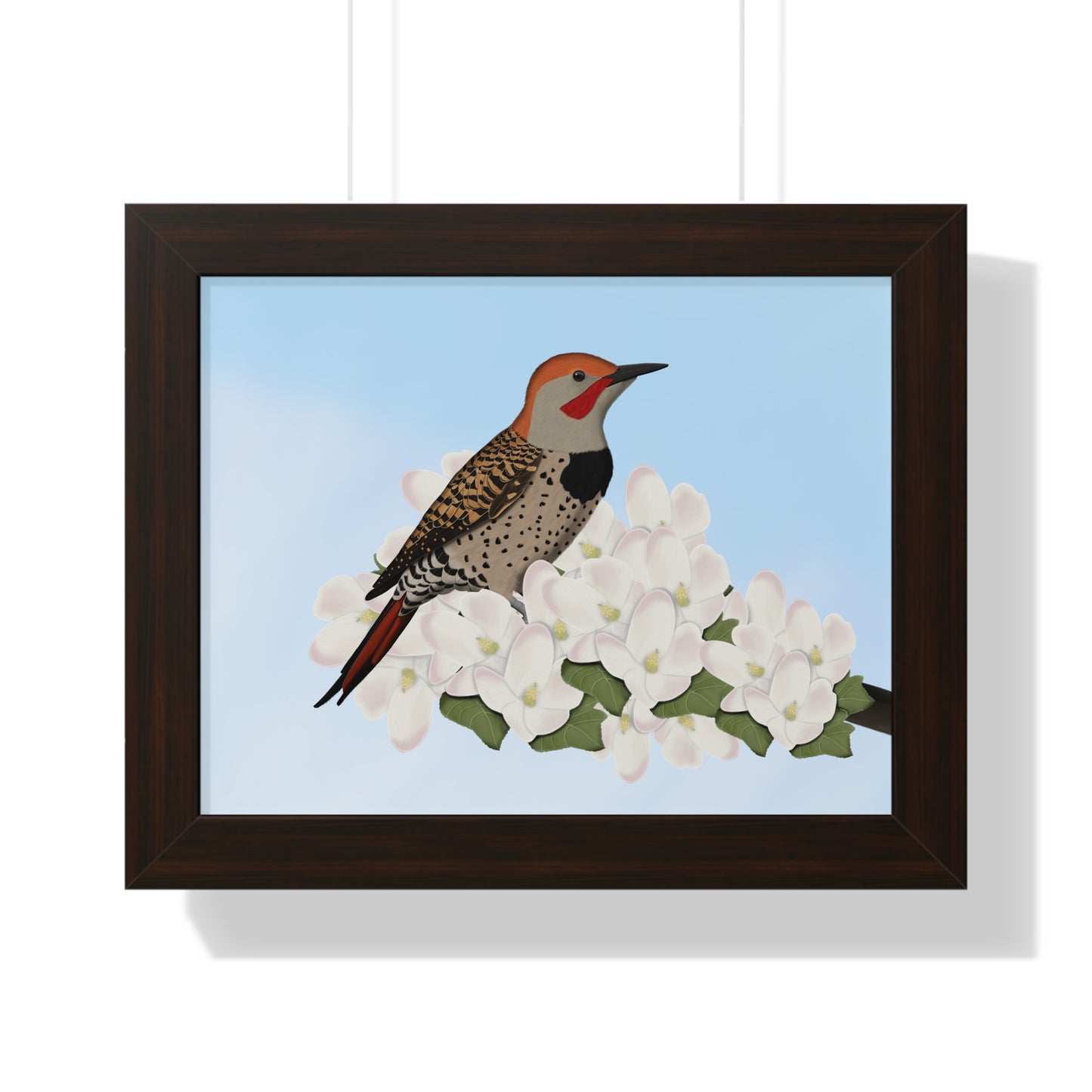 Flicker Framed Poster on background