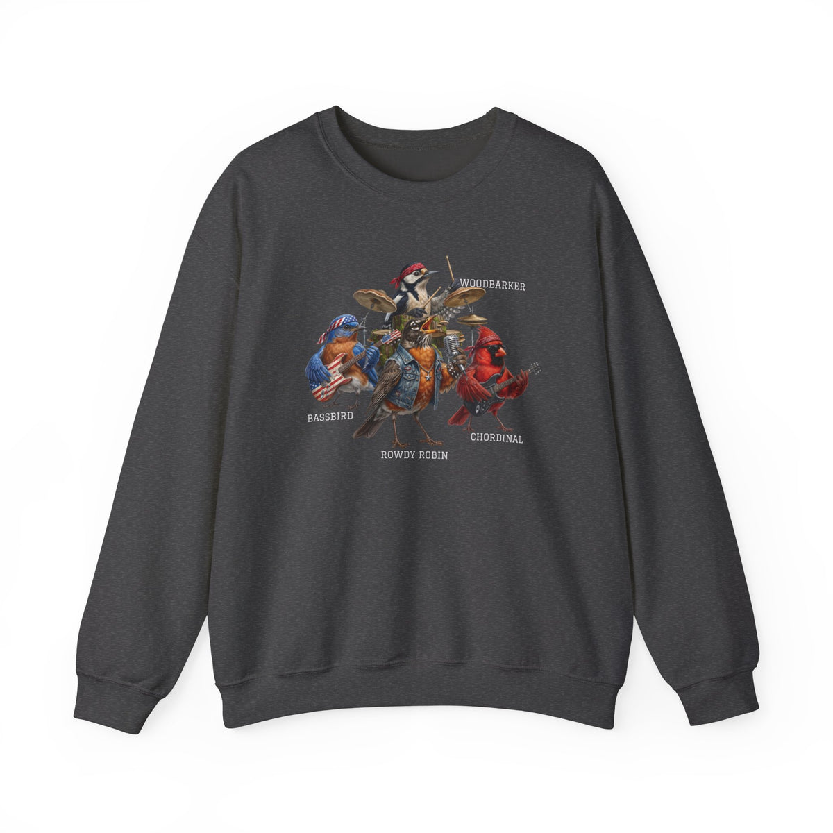 The Backyard Birds Great Migration Tour Sweatshirt – Double Sided with Dates on Back – Funny Rock Band Merch Gift Animal Lover background