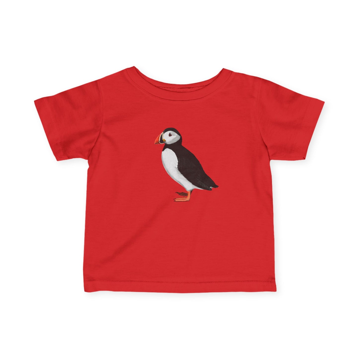 Süßes Papageitaucher Vogel Tiermotiv T-Shirt für Babys und Kleinkinder