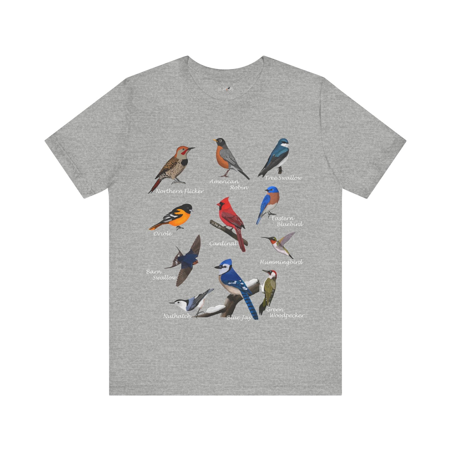 Blue Jay Cardinal Oriole Bluebird Hummingbird Bluebird Birding & Birdwatching T-Shirt