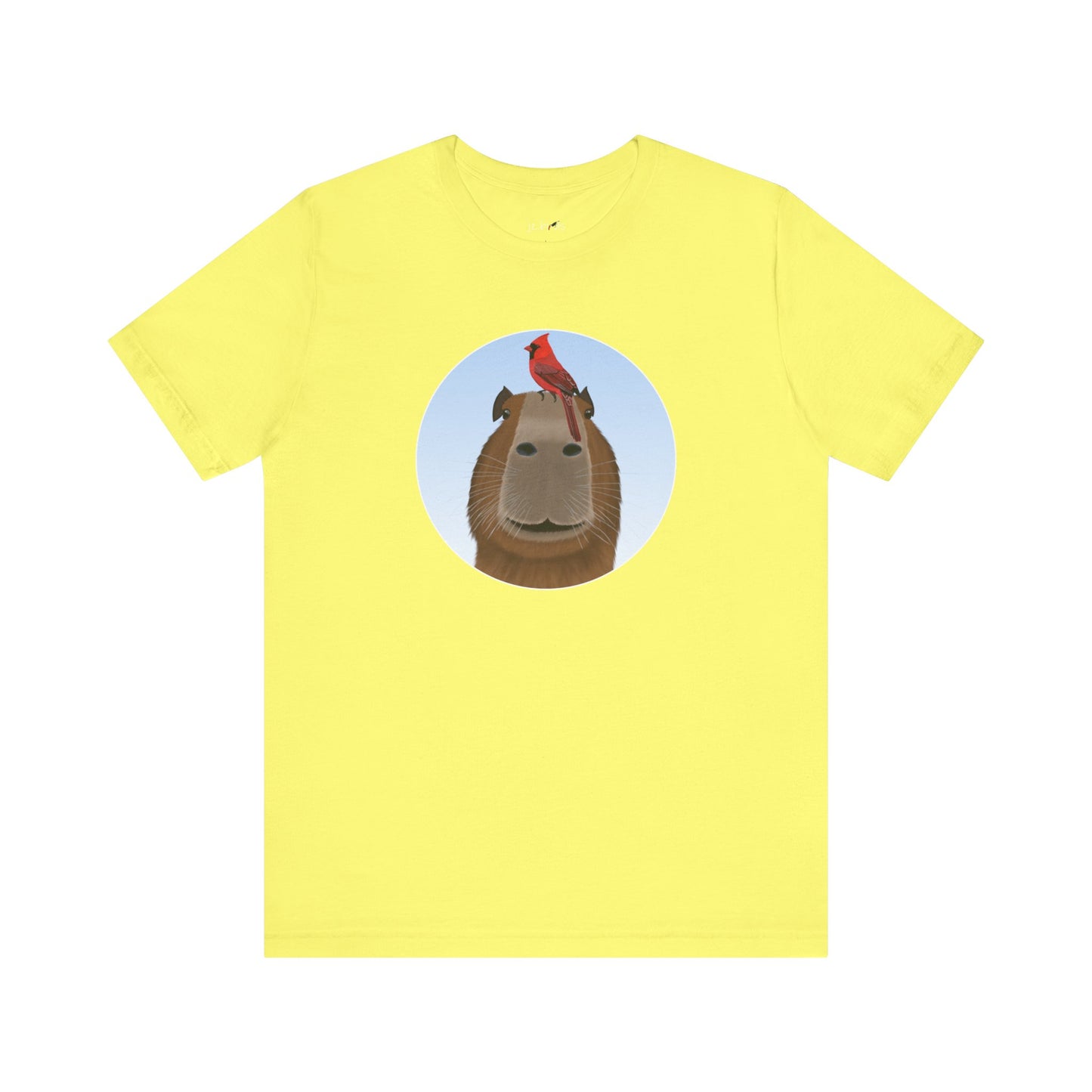 Capybara with Cardinal Funny Bird T-Shirt