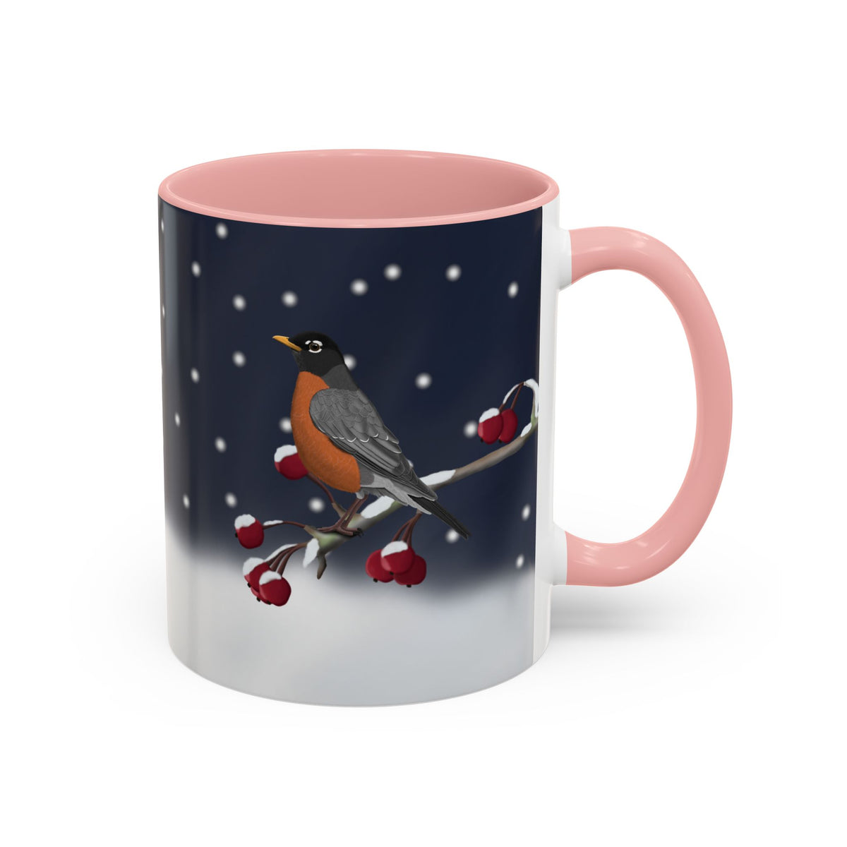 アメリカンロビンバードコーヒーマグ | 鳥好きの方への陶器製クリスマスギフト