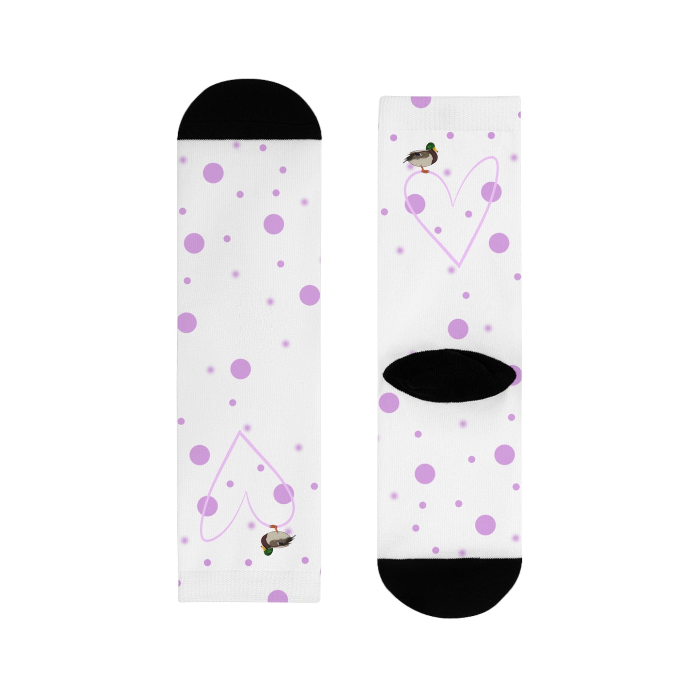 Ente Vogel Socken mit Accessories Hintergrund