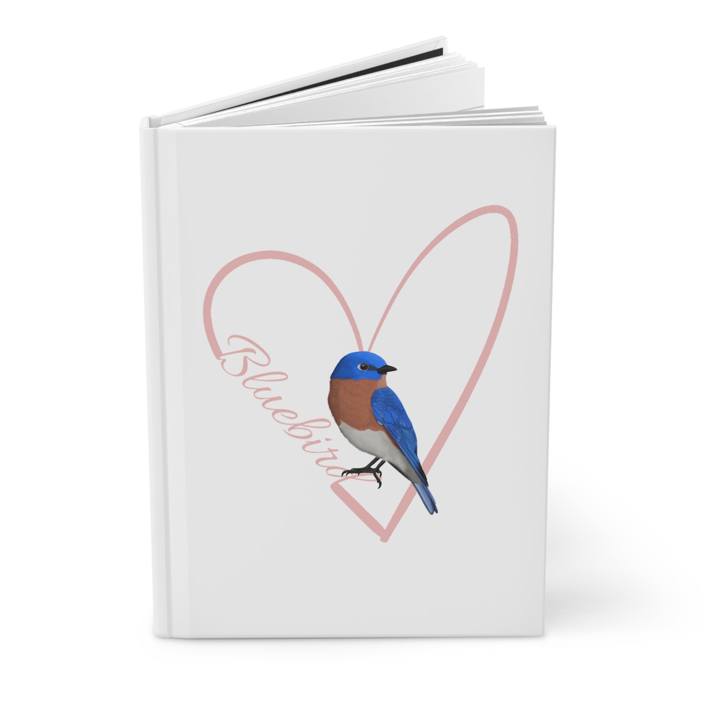 Bluebird Bird Hardcover Journal 150 Pages A5 with Heart for Bird Lovers & Birdwatchers