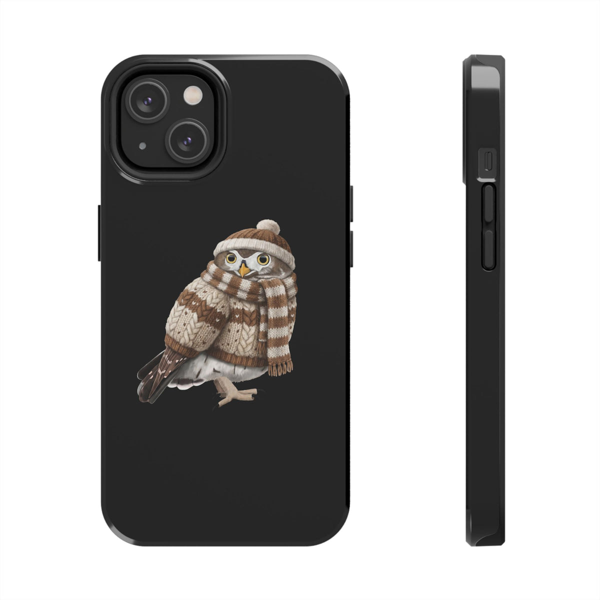 Owl Dual-Layer iPhone Case with Bird Art – The Perfect Gift for Ornithologists & Bird Lovers