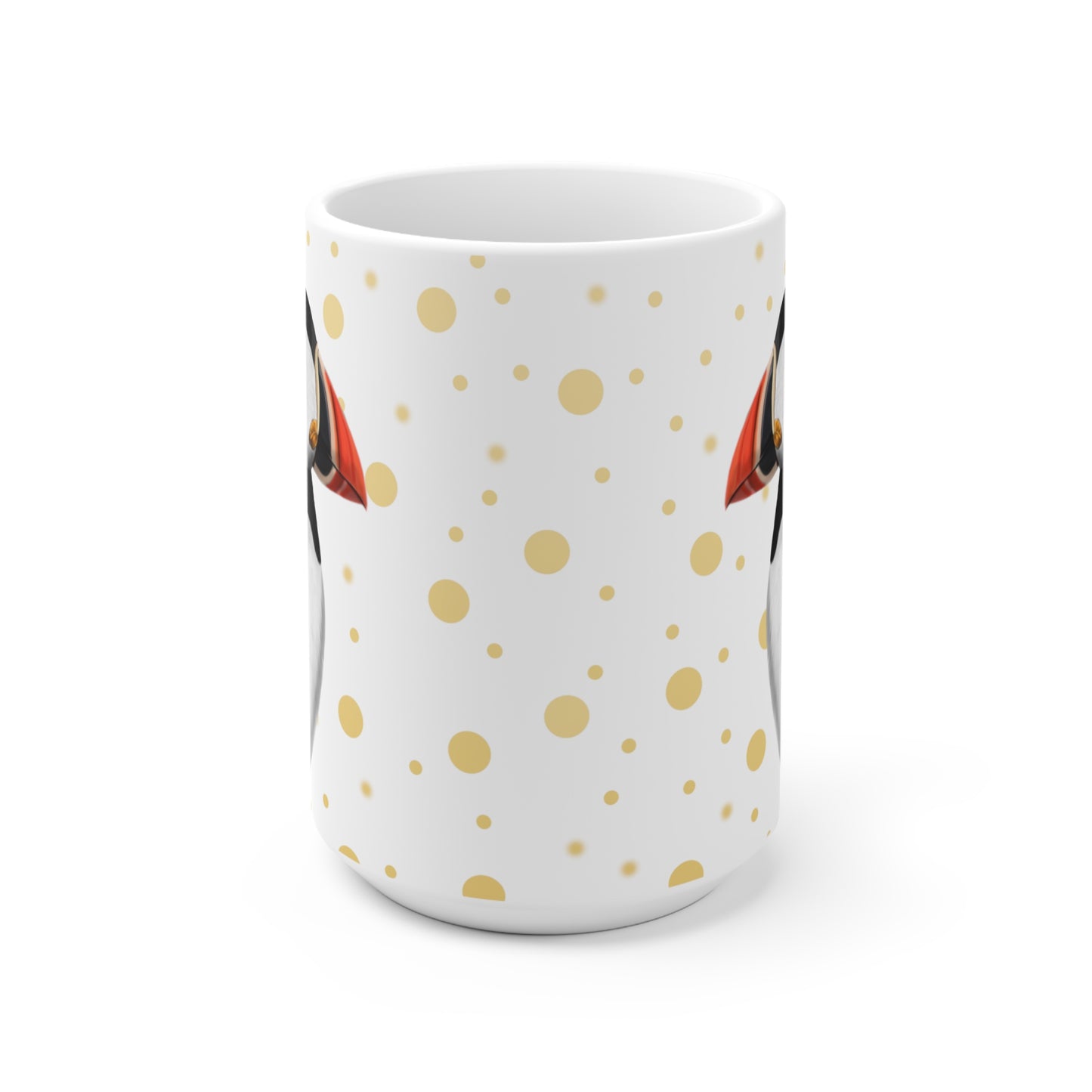 Papageitaucher mit Goldenen Punkten Vogel Tasse