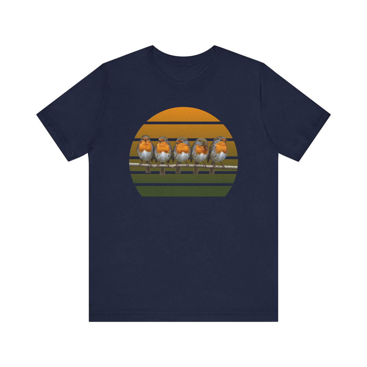 Rotkehlchen Premuim T-Shirt | Geschenk für Vogelbeobachter | jz.birds