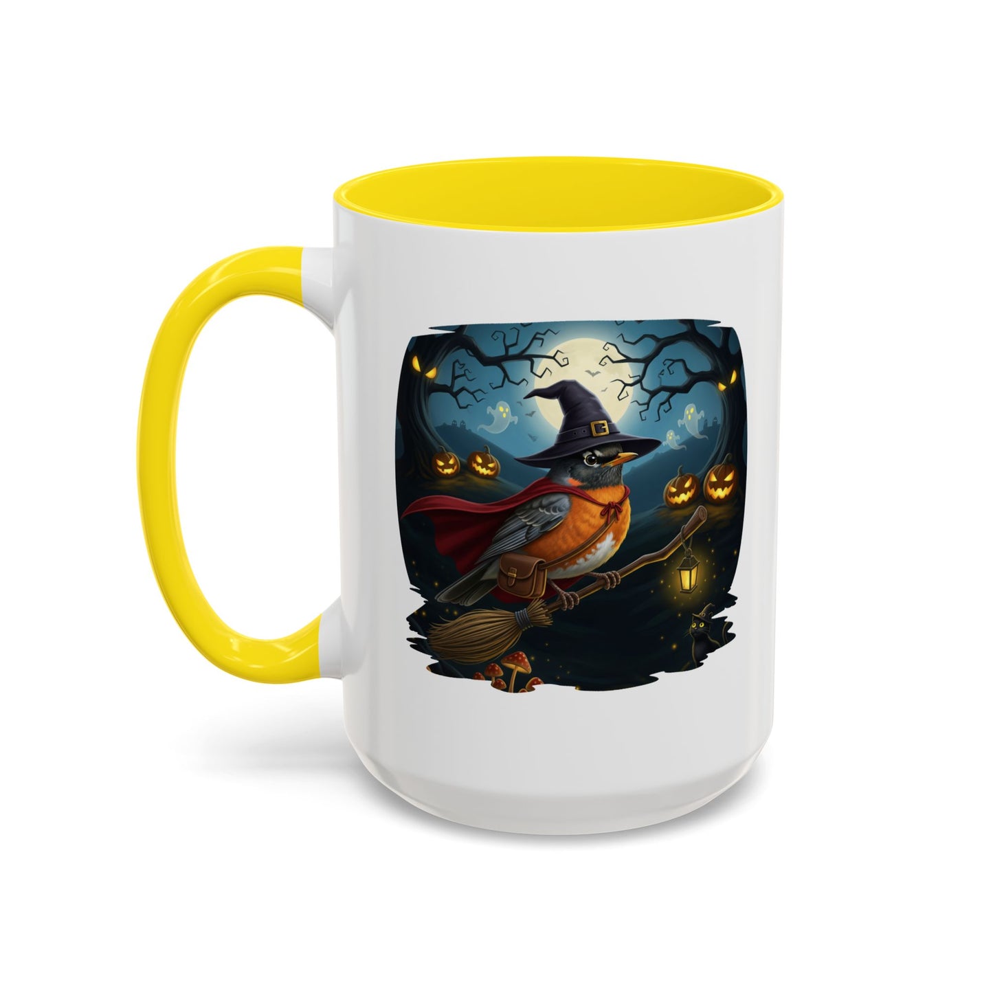 American Robin Halloween Bird Mug - Perfect Bird Lover Gift for Spooky Season