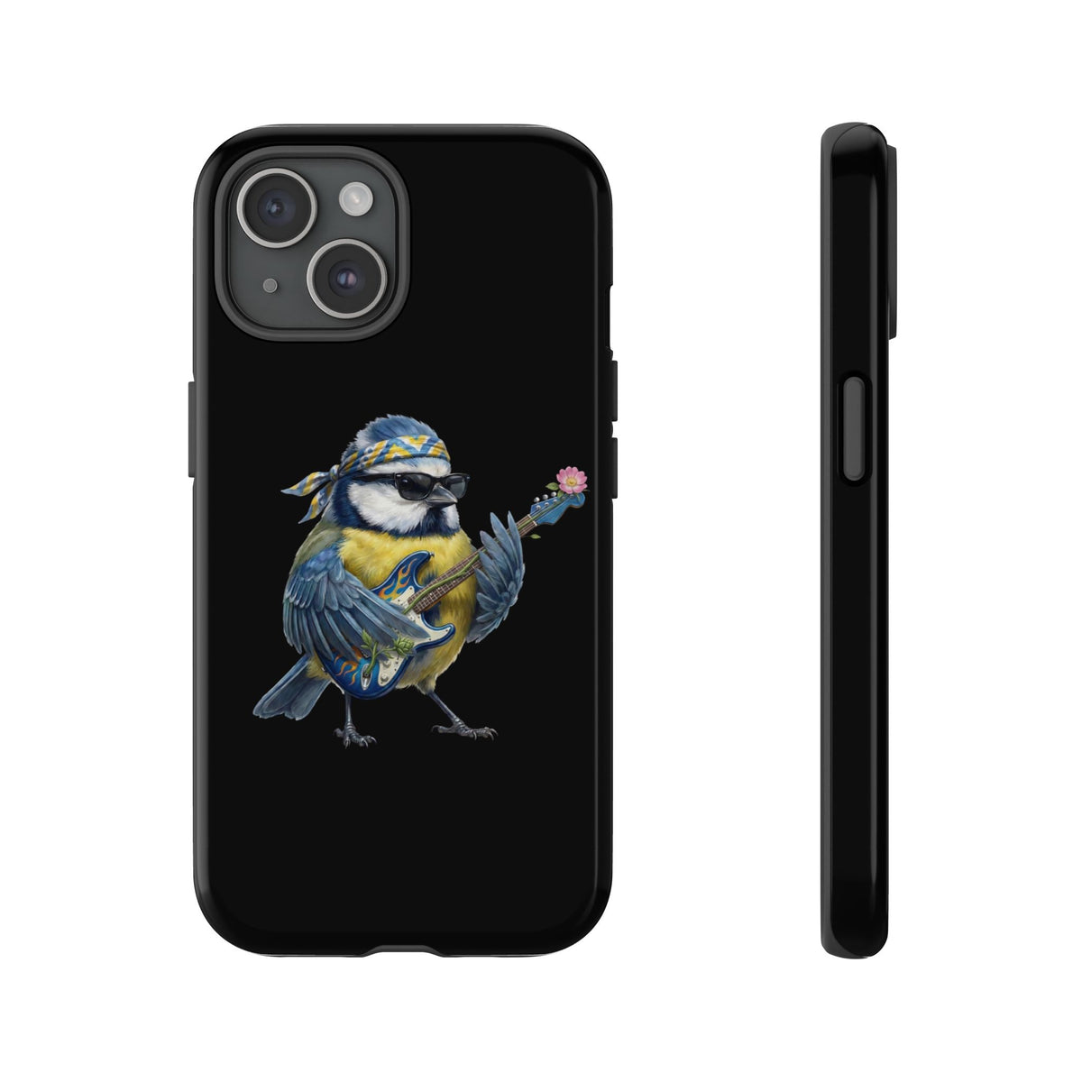 Bert Blumen-Gitarre Handyhülle (iPhone & Google Pixel) – Die Gartenvögel Band 2 Merch