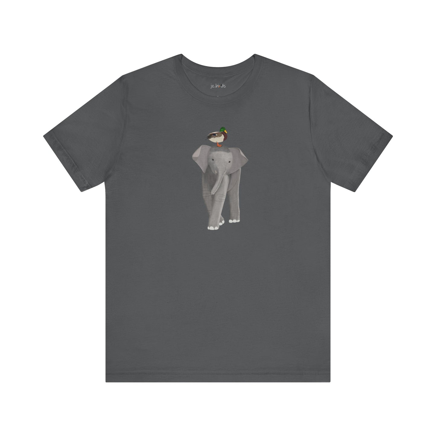 Elephant with Mallard Duck Birds Birding & Birdwatching T-Shirt