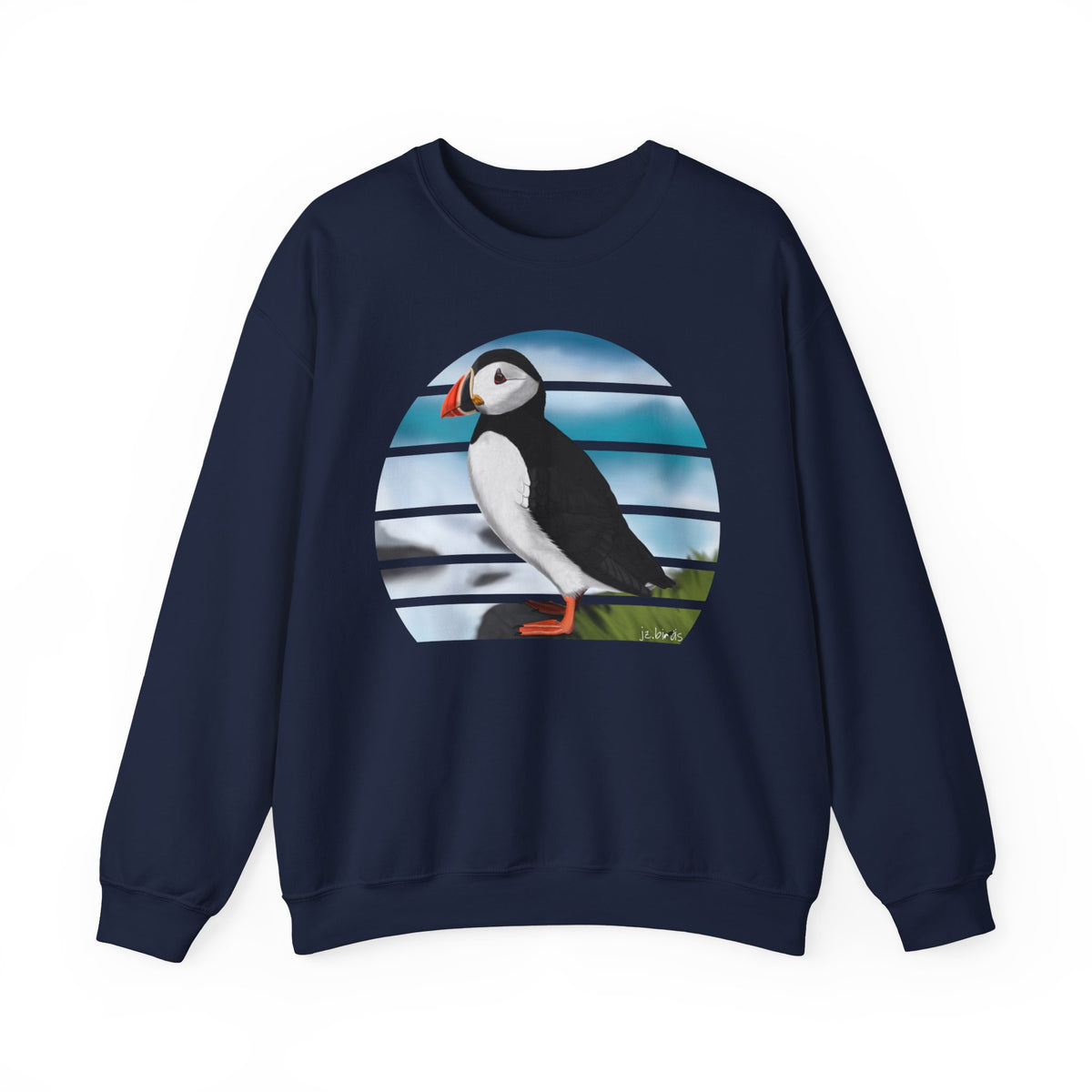 Puffin Birdlover Ornithologist Bird Sweatshirt – Crew neck,