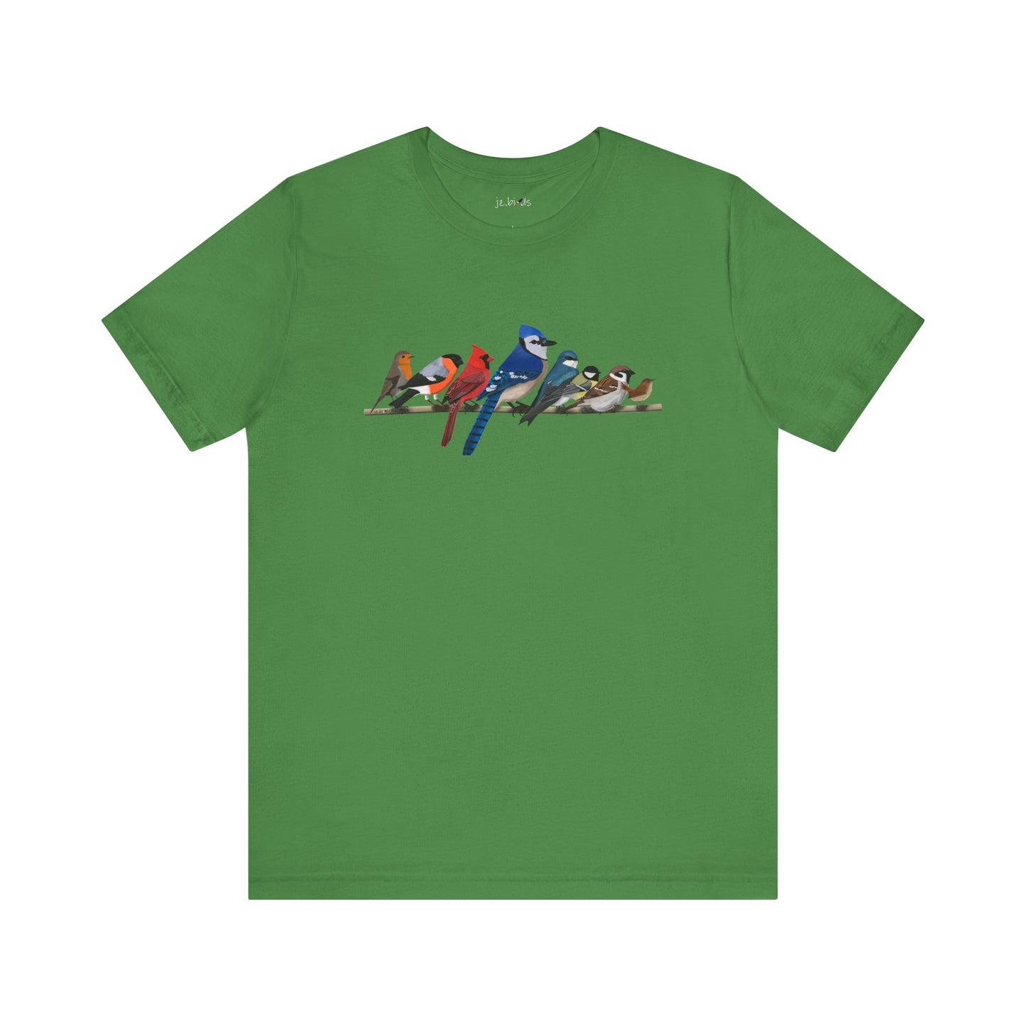 Blue Jay Cardinal Robin Garden Birds on a Branch Birding & Birdwatching Bird T-Shirt