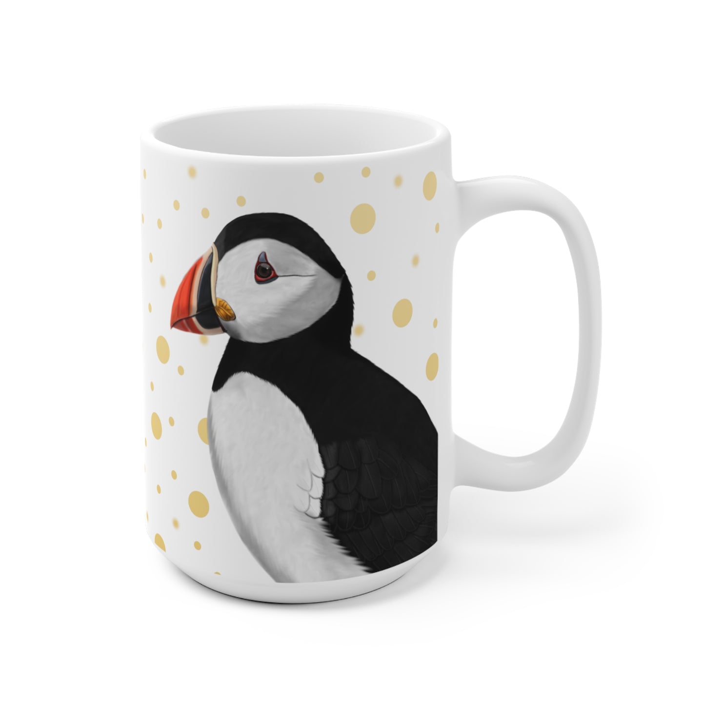 Papageitaucher mit Goldenen Punkten Vogel Tasse