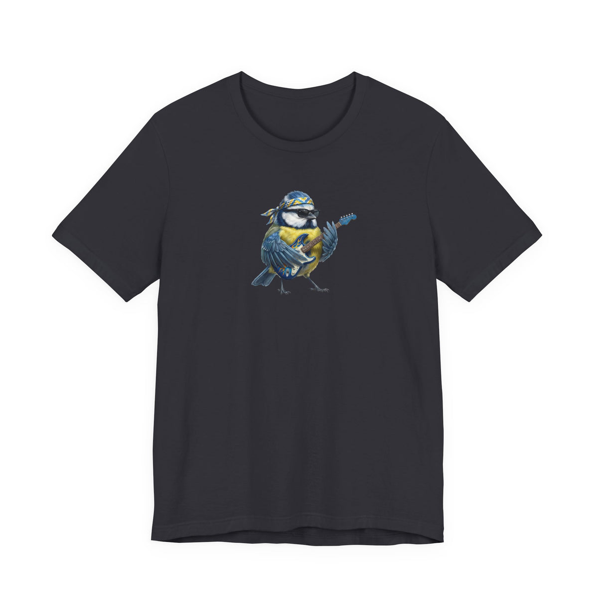 Bert Blaumeise (Bass) – Offizielles Die Gartenvögel Premium T-Shirt – band tshirt,