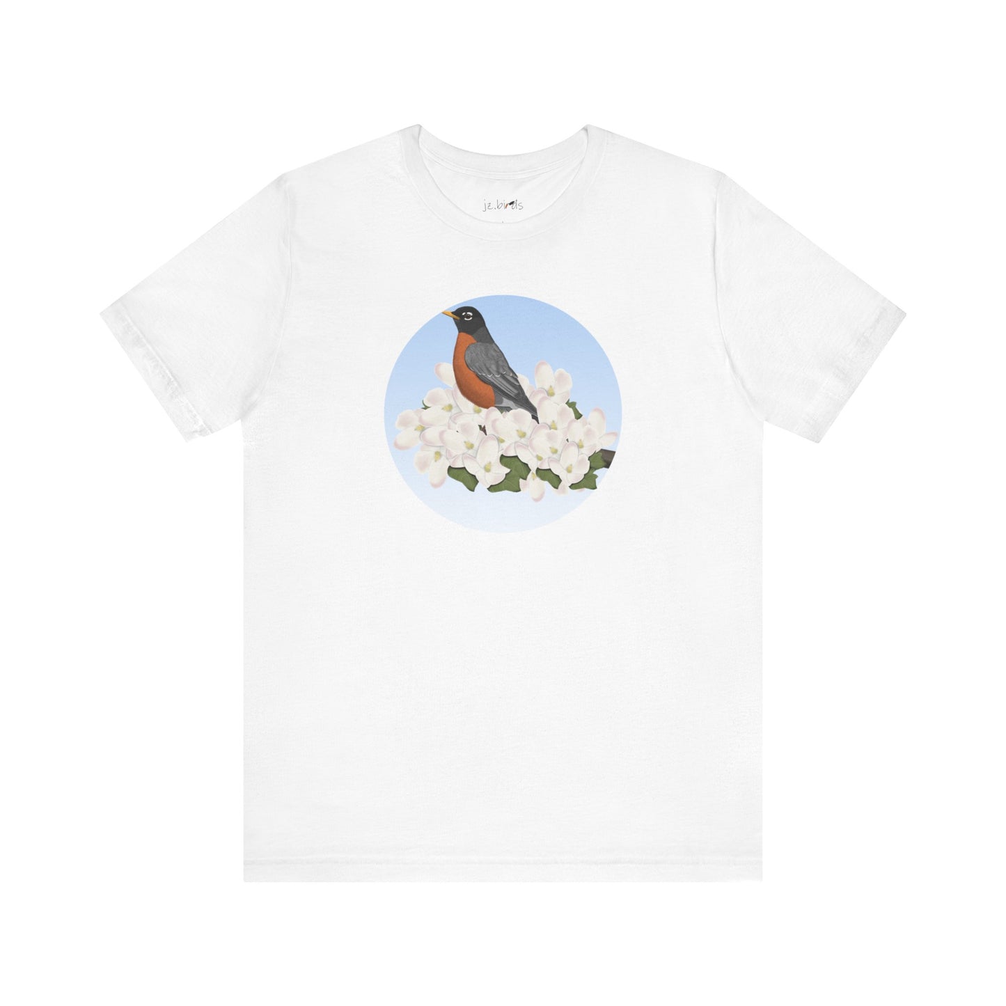American Robin and Spring Apple Blossoms Bird T-Shirt