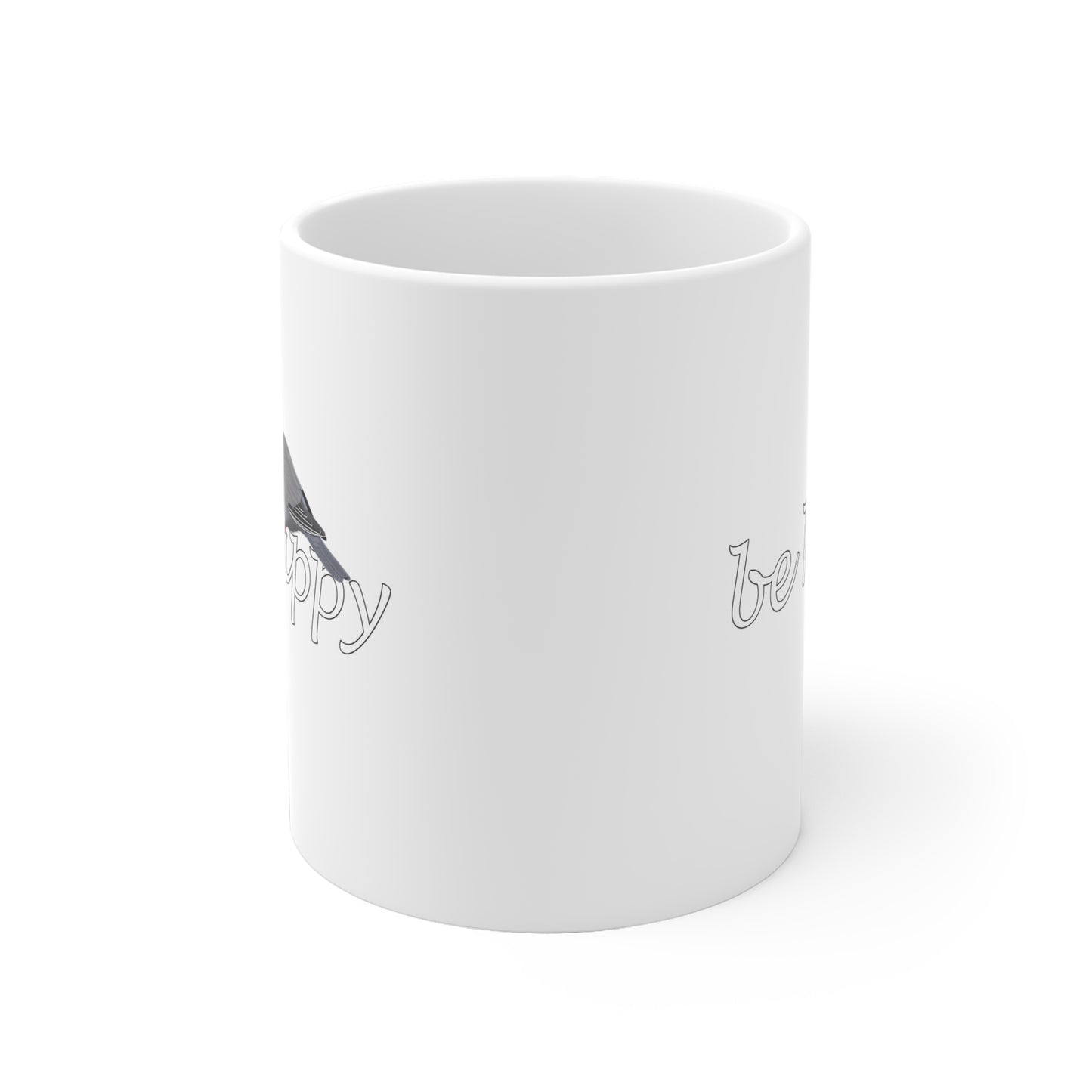 Ringeltaube Be Happy Vogel Tasse für Vogelfreunde