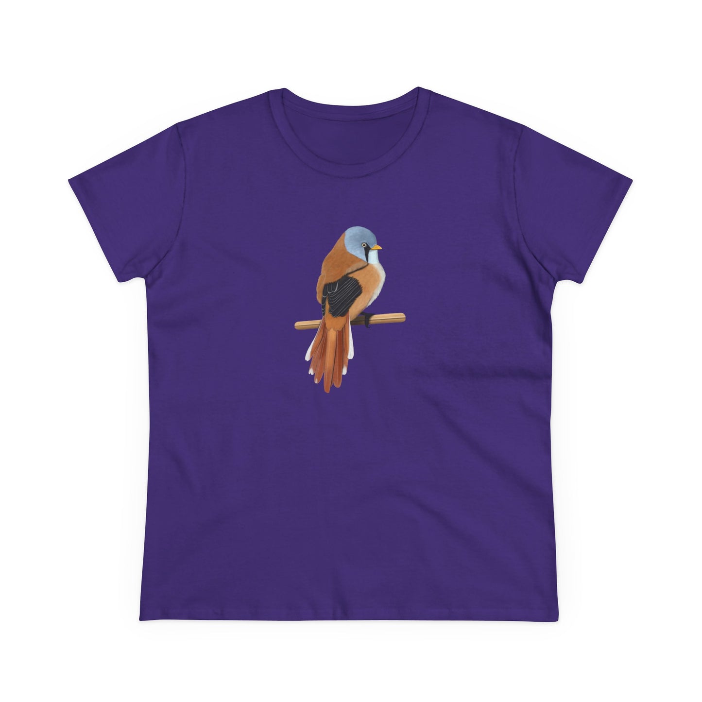 Bearded Reedling Bird Design for Birdwatchers and Bird Lovers Women's T-Shirt