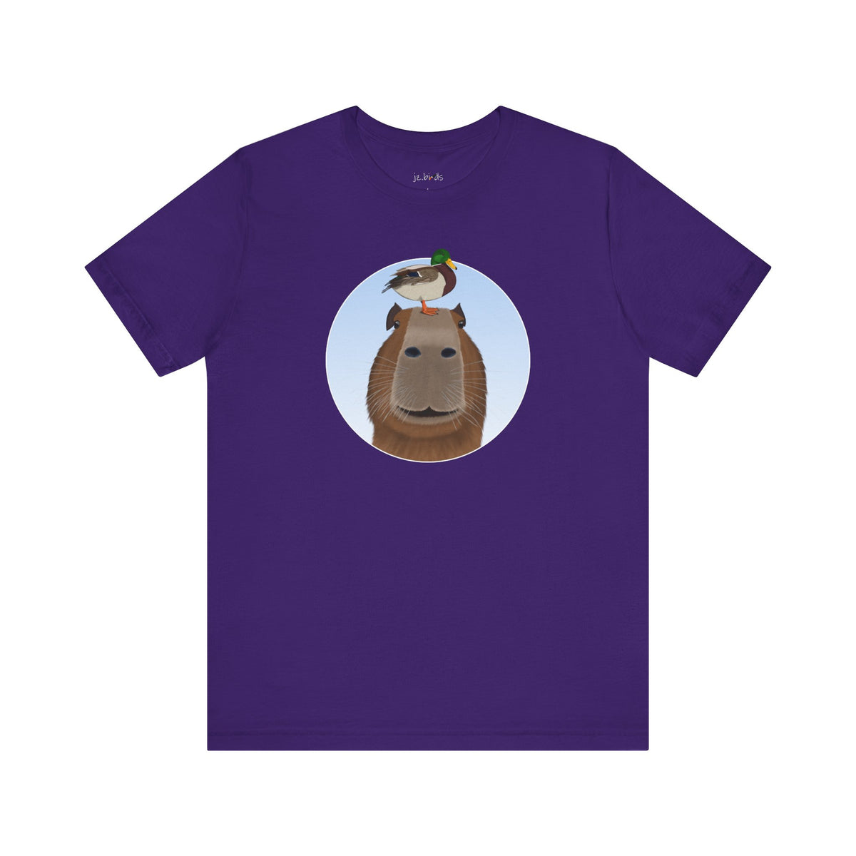 Mallard and Duck Capybara T-Shirt in Black