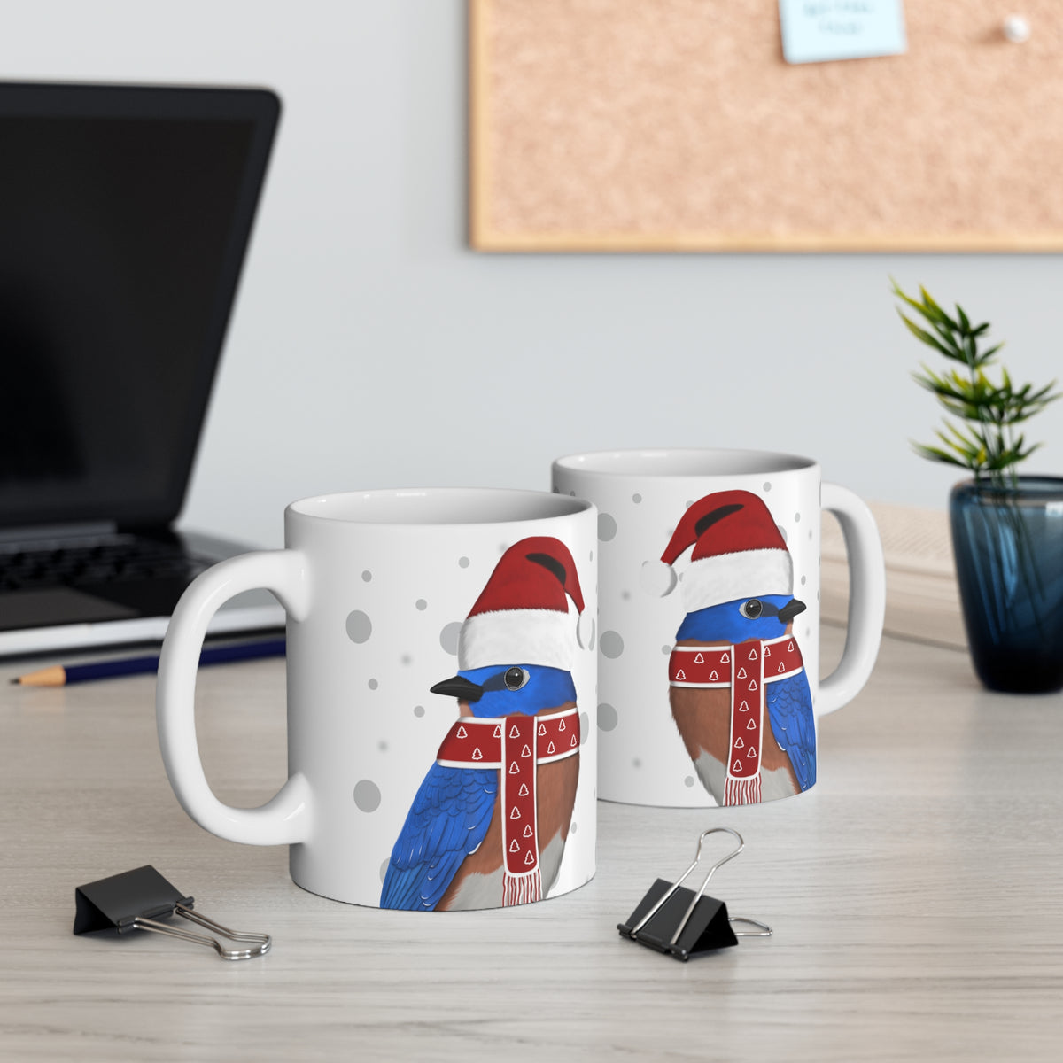Bluebird Mug on 11oz background