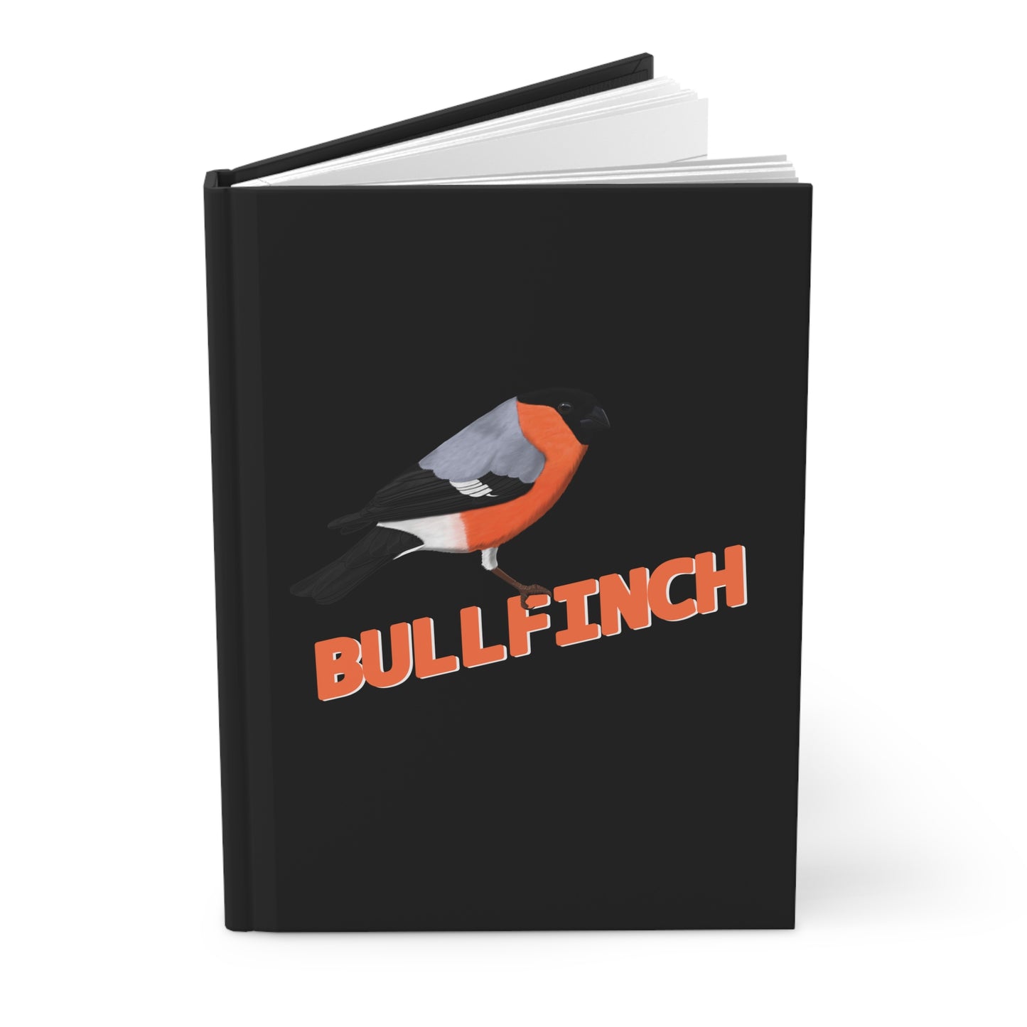 Bullfinch Bird Hardcover Journal 150 Pages A5 for Bird Lovers & Bird Watchers