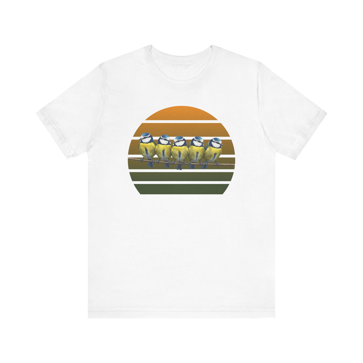 Blaumeisen Premuim T-Shirt | Geschenk für Vogelbeobachter | jz.birds