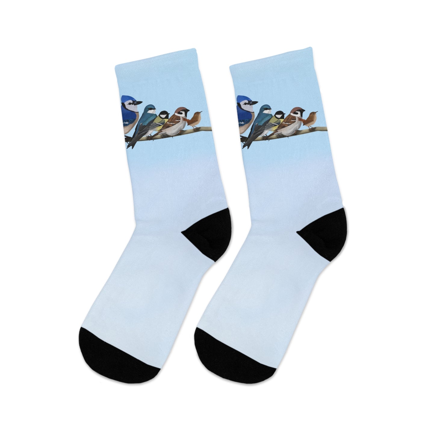 Garden Birds Blue Jay Cardinal Bullfinch Birding & Birdwatching Bird Socks Blue