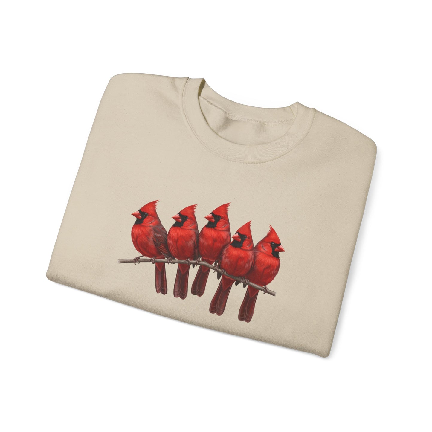 Cardinals Sweatshirt | Bird Watcher Crewneck | Unisex Songbird Gift for Bird Lovers