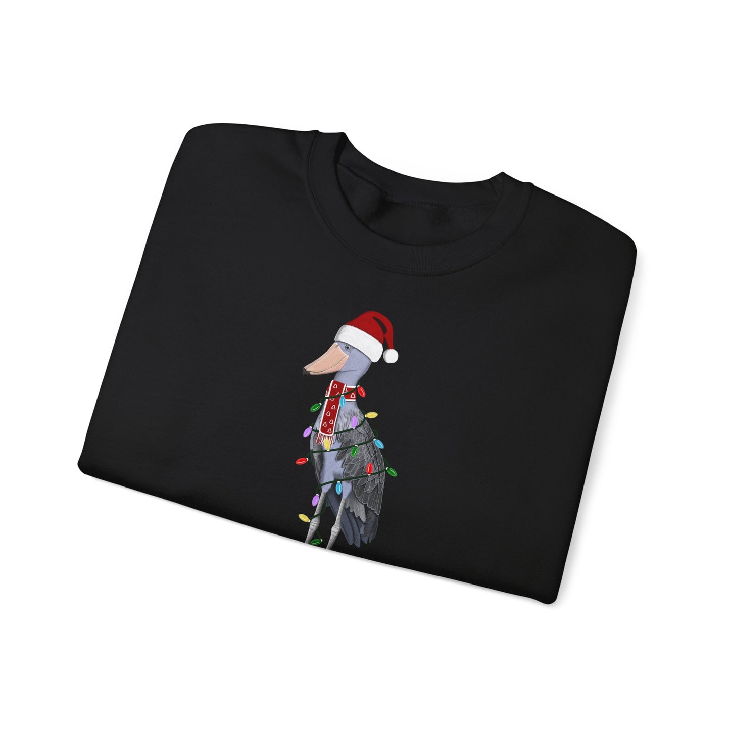 Schuhschnabel Weihnachts-Sweatshirt | Unisex Vogel Sweater für Vogelfreunde & Vogelbeobachter