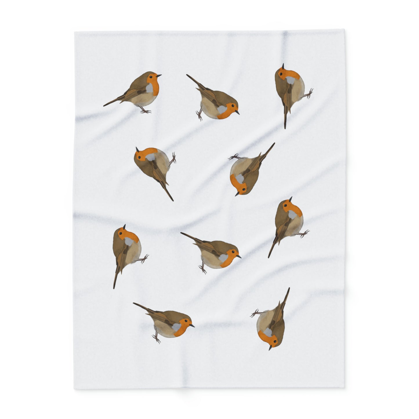 robin bird blanket