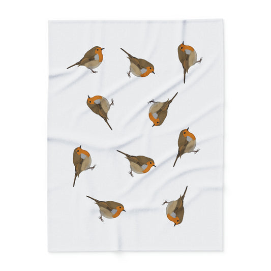 robin bird blanket