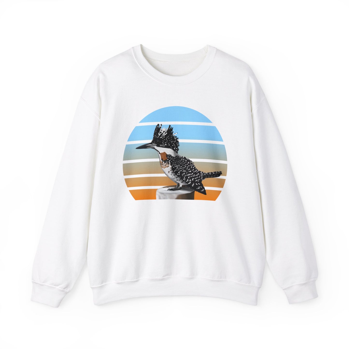 Crested Kingfisher Birdlover Ornithologist Bird Sweatshirt