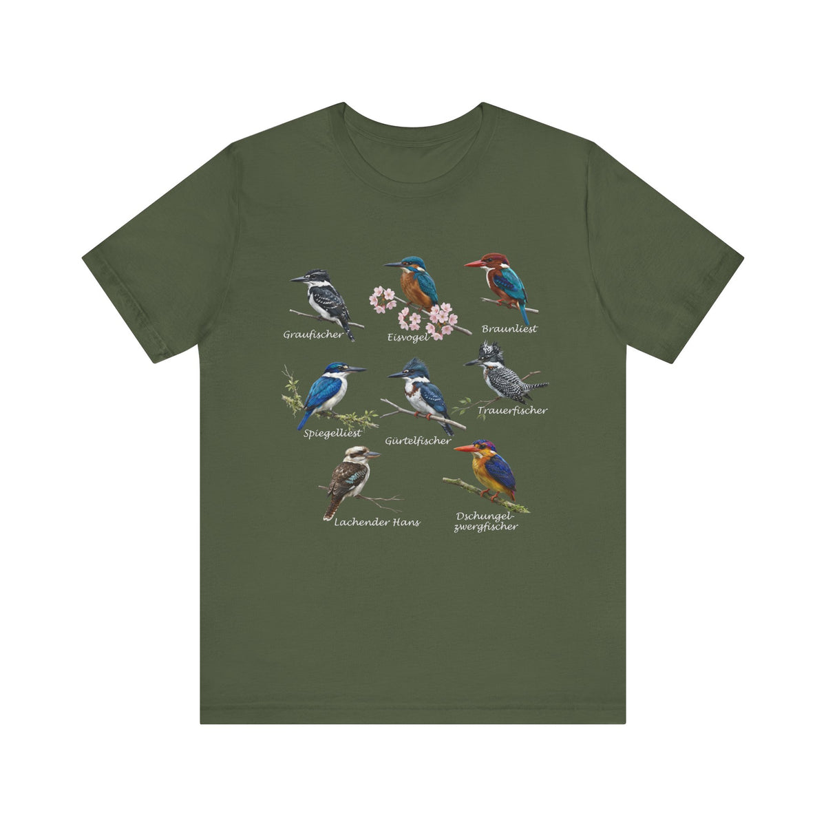 T-Shirt mit Eisvögeln Vogel – bird graphic tee, watching gear