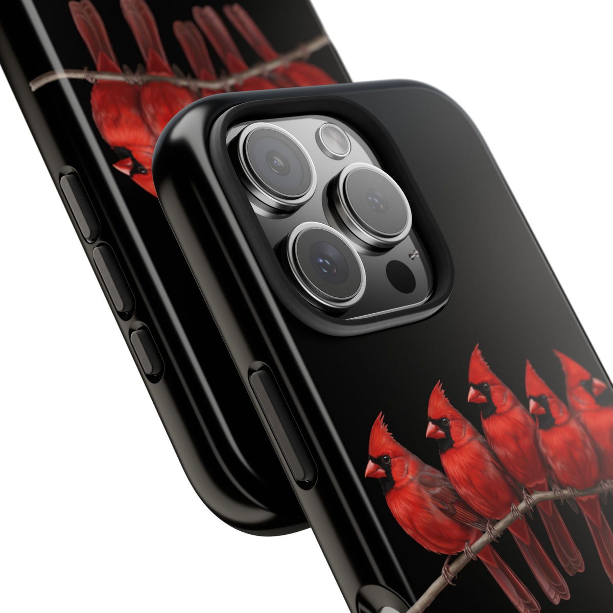 Cardinal Dual-Layer iPhone Case with Bird Art – The Perfect Gift for Ornithologists & Bird Lovers