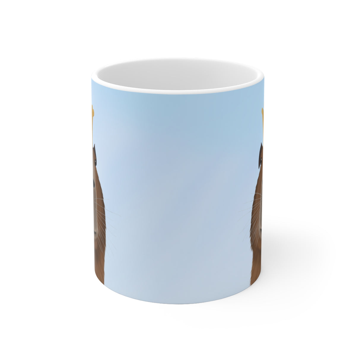 Capybara mit Goldener Tasse – 11 oz, 11oz
