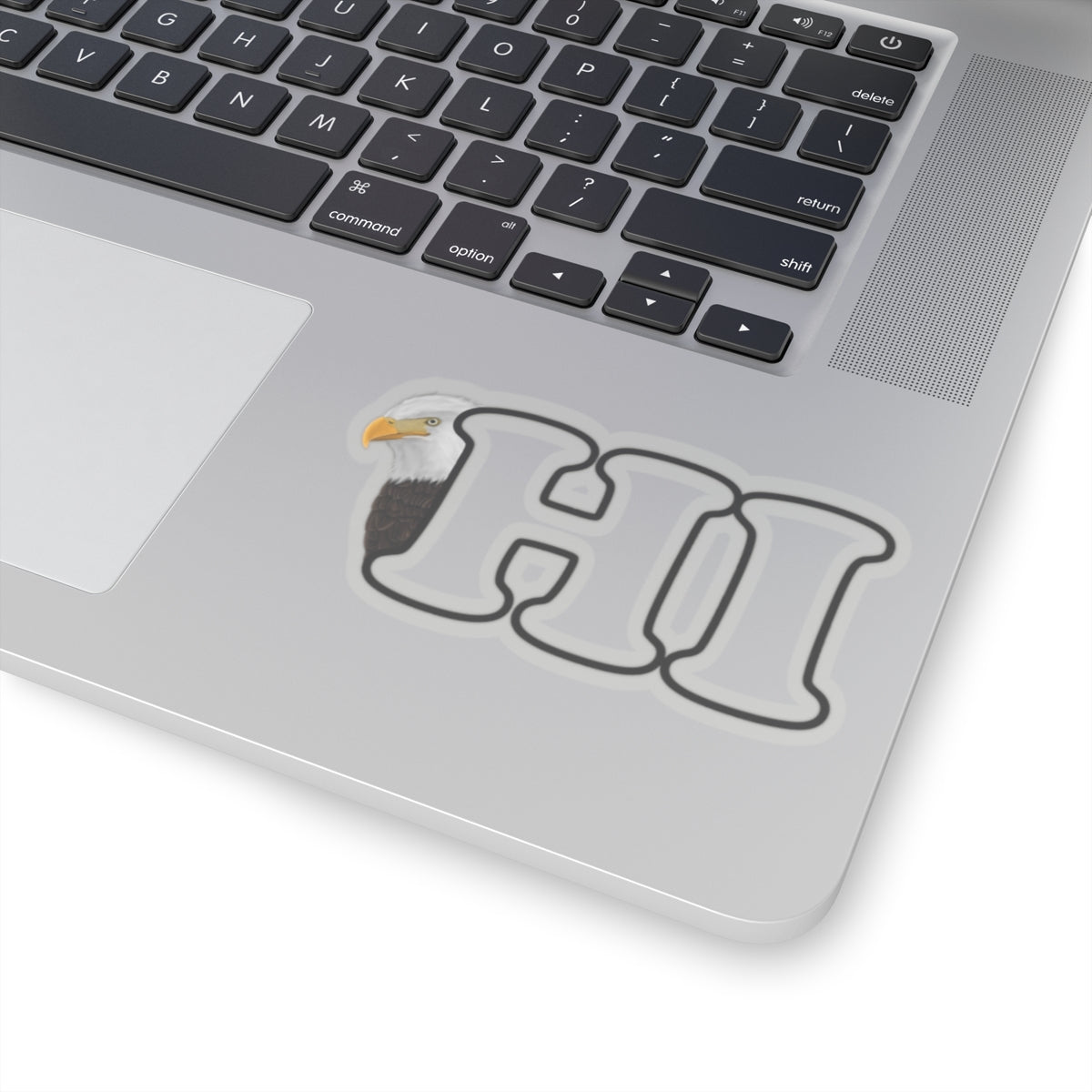 Bald Eagle Hi Bird Kiss-Cut Sticker