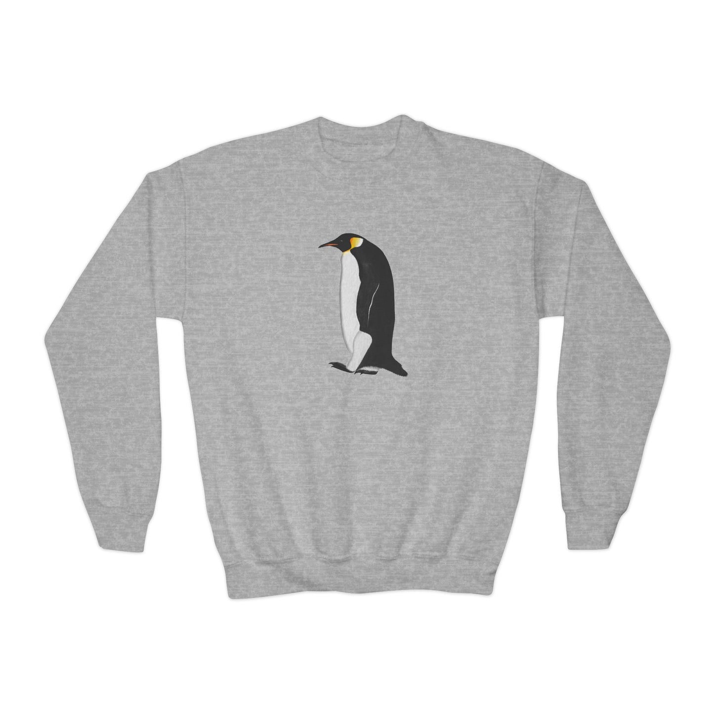 Emperor Penguin Bird Birdwatching Youth Crewneck Sweatshirt Sweatshirts – Casual Kids Clothing and Cool Weather Outfit style