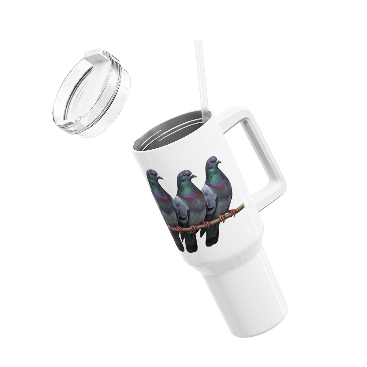 Taube Tumbler mit 40oz Hintergrund