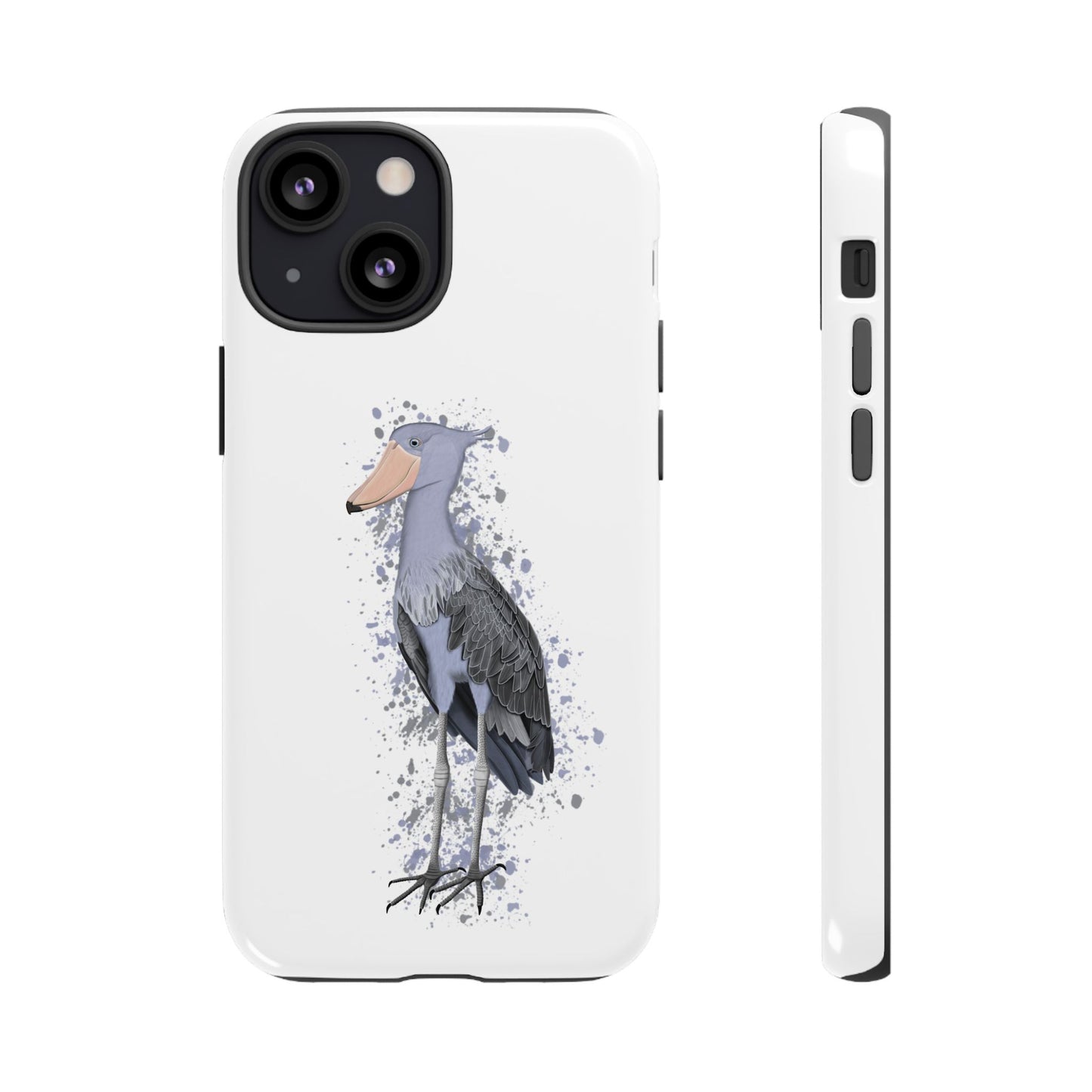 Schuhschnabel Vogel iPhone & Google Pixel Vogelmotiv Handyhülle Weiß
