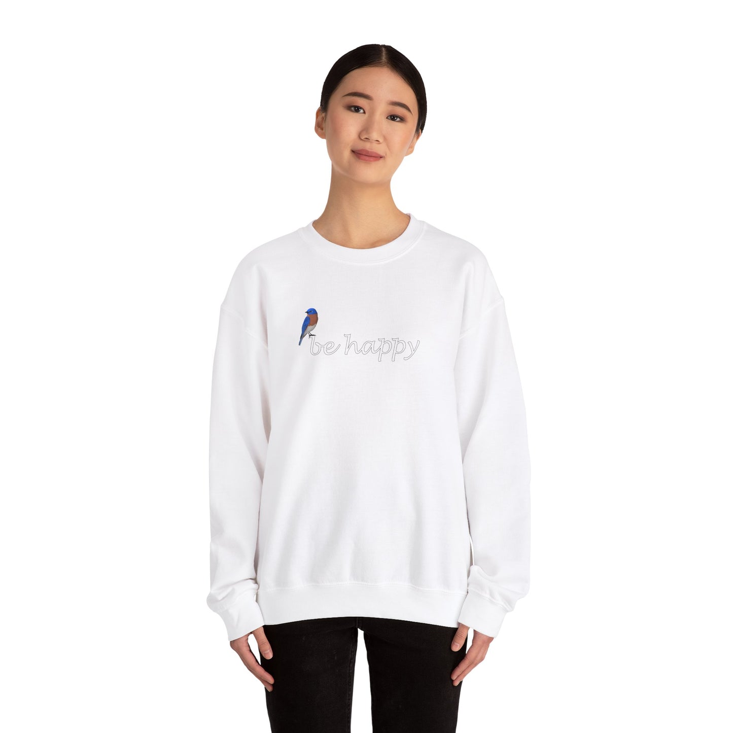 Bluebird Be Happy Bird Birding & Birdwatching Sweatshirt