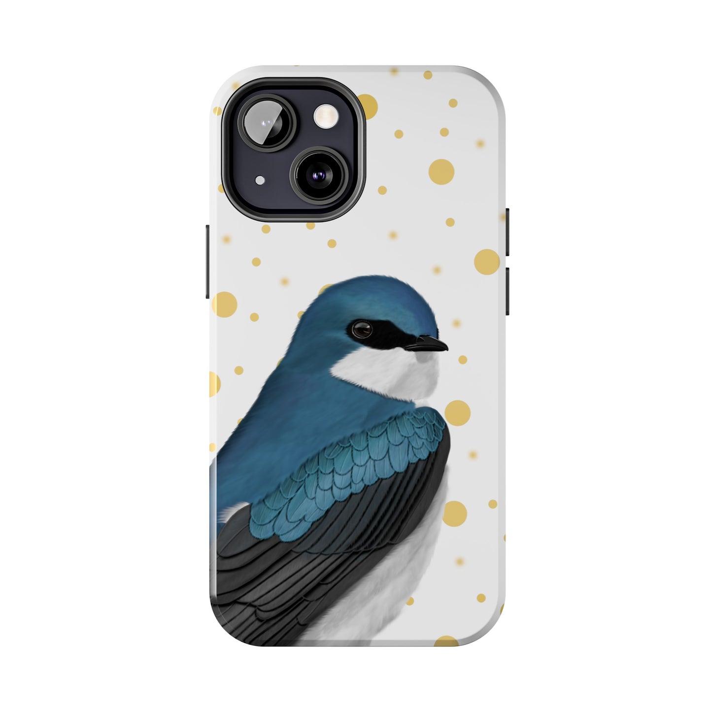 Tree Swallow Bird Art Tough Phone Case White